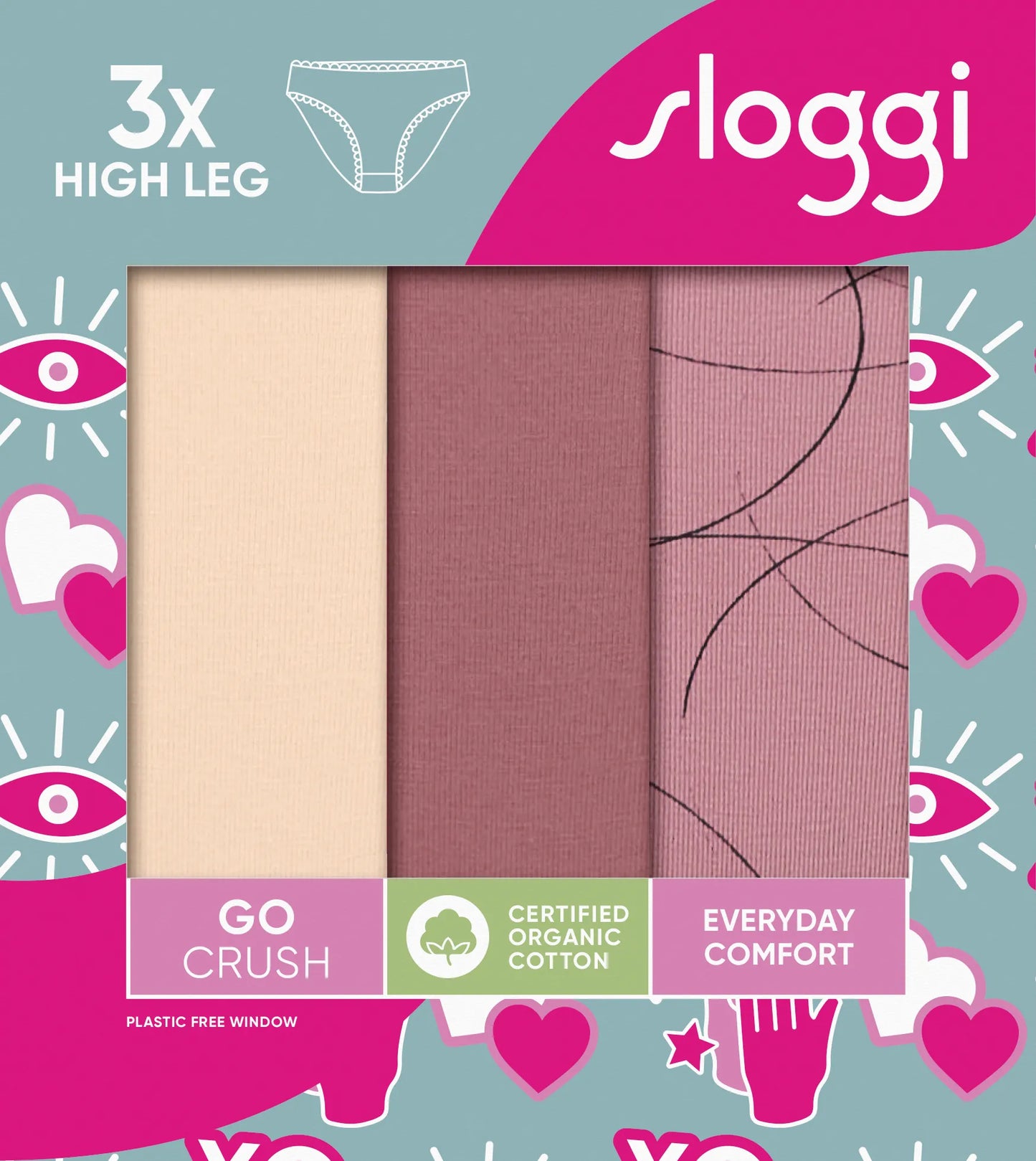 Sloggi Go Crush High Leg C3P