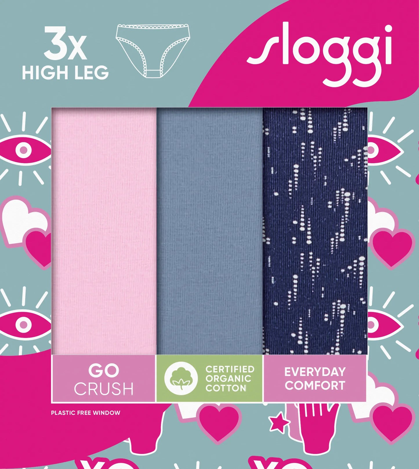 Sloggi Go Crush High Leg C3P