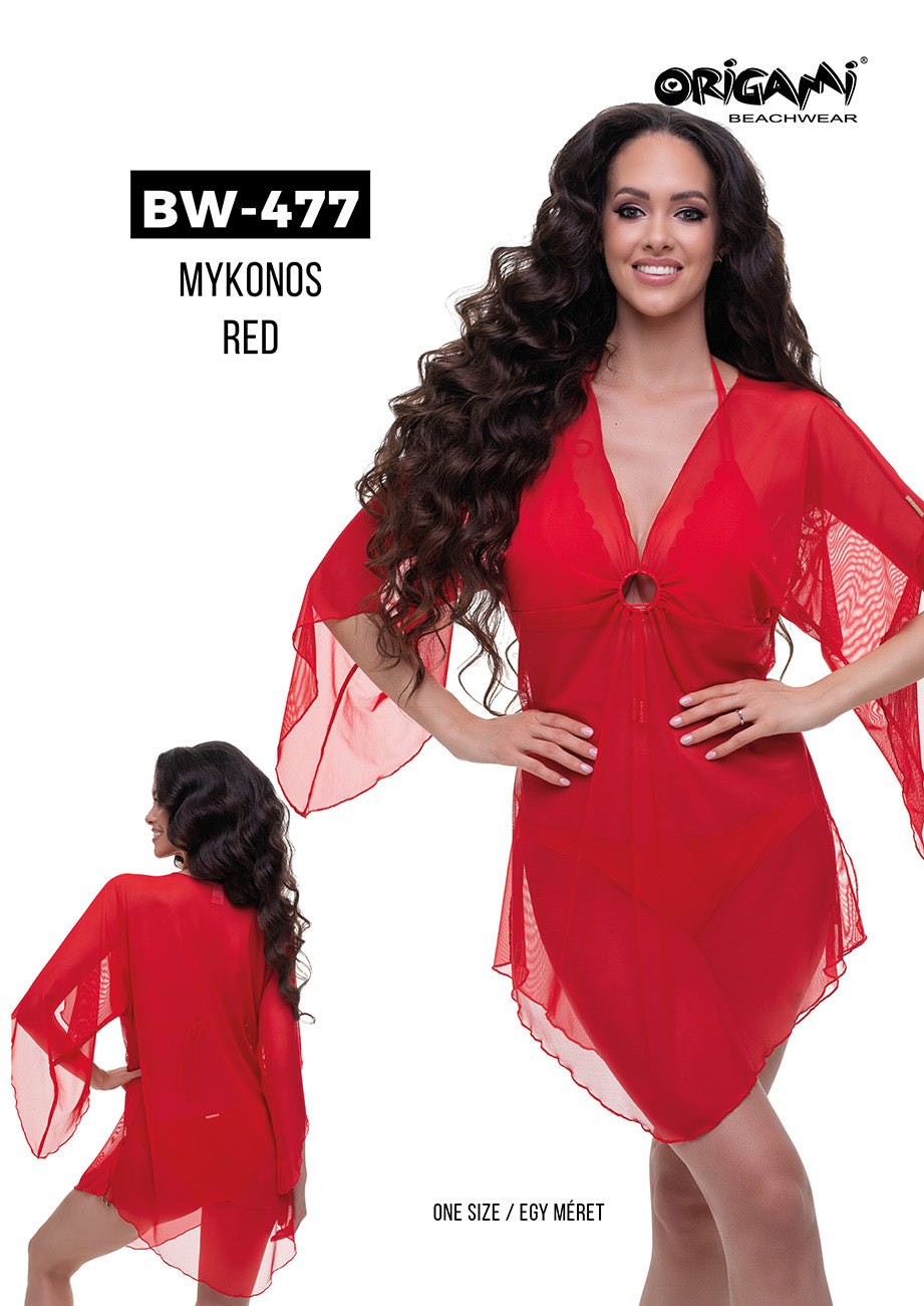 MYKONOS RED BW-477 ORIGAMI STRANDRUHA