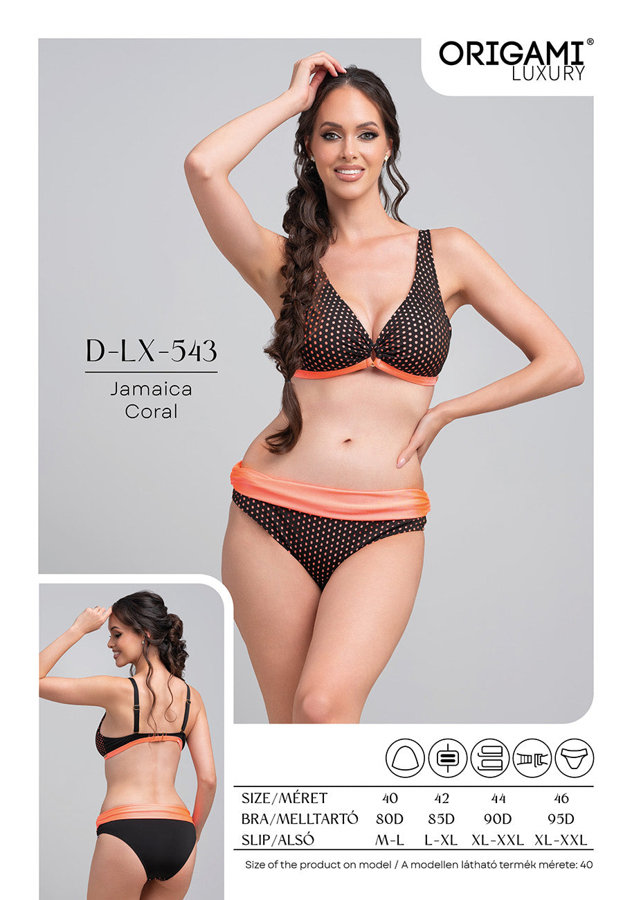 Jamaica Coral D-LX-543 Origami Bikini