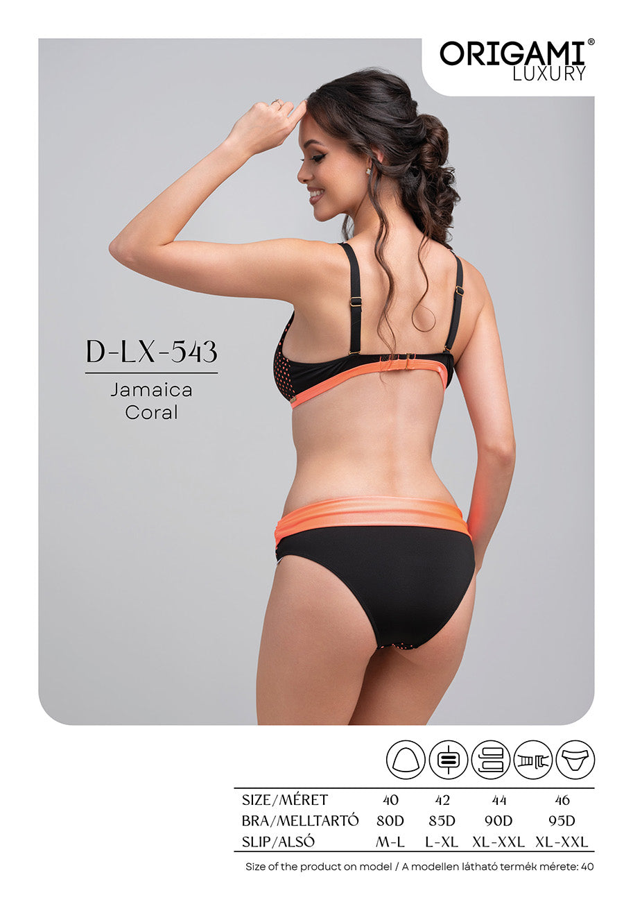 Jamaica Coral D-LX-543 Origami Bikini