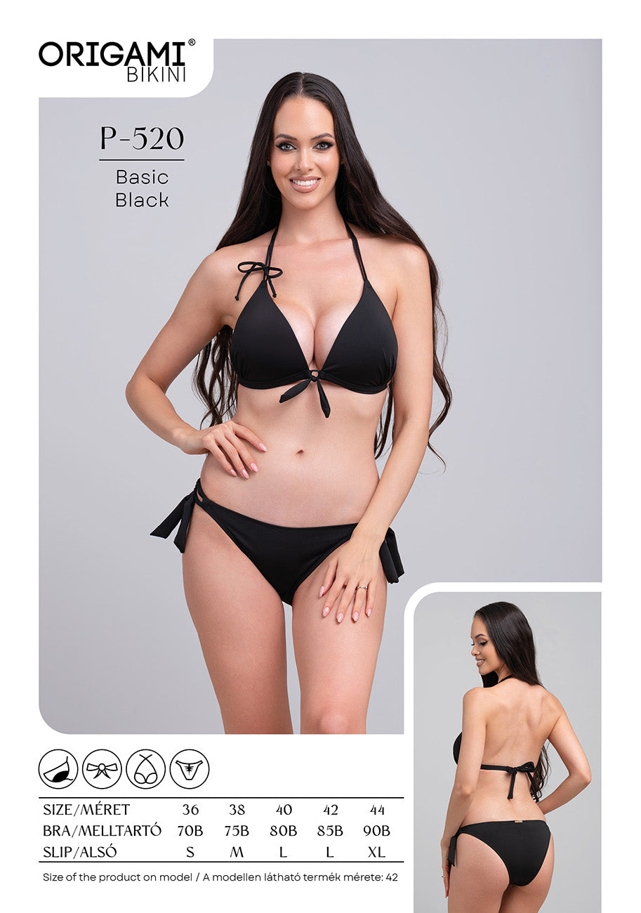 Basic Black P-520 Origami Bikini