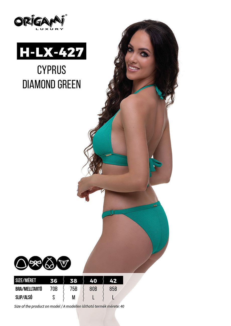 CYPRUS DIAMOND GREEN H-LX-427 ORIGAMI BIKINI